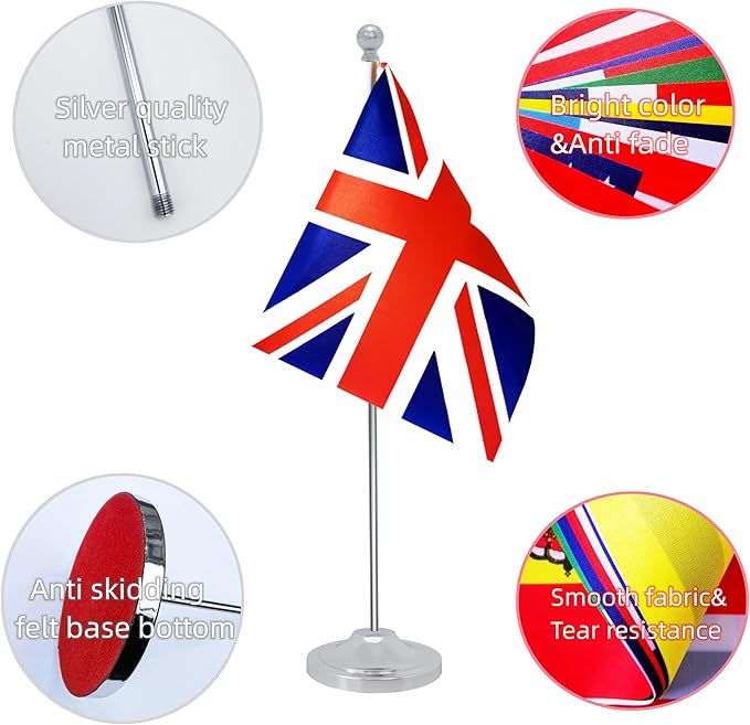 UK Britain Desk Flag, British Table Office Flag - Image 3