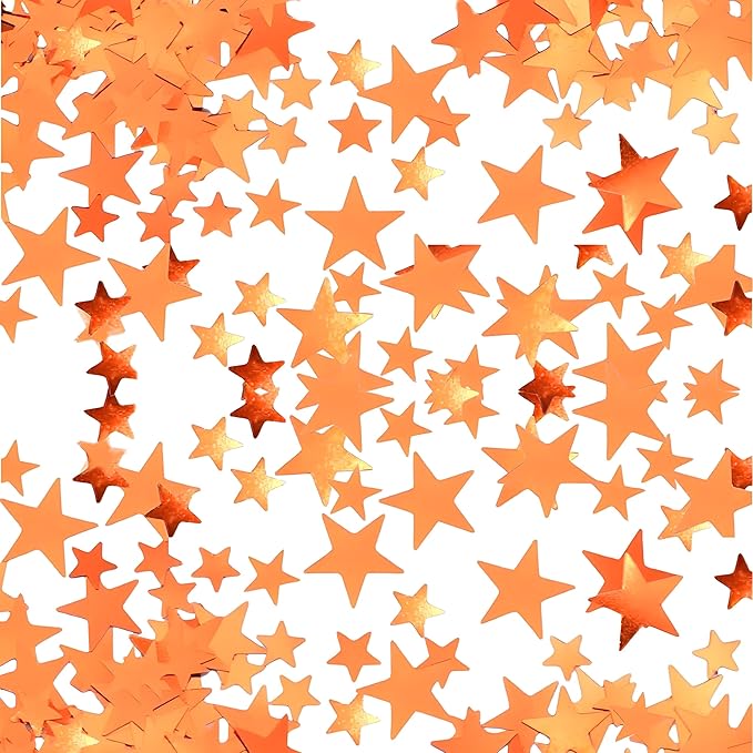 60g Orange Star Confetti by Xiksxitn