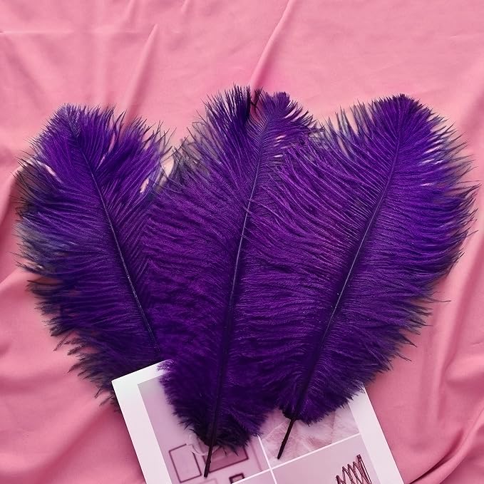 Ballinger Purple Ostrich Feathers Bulk - Image 5