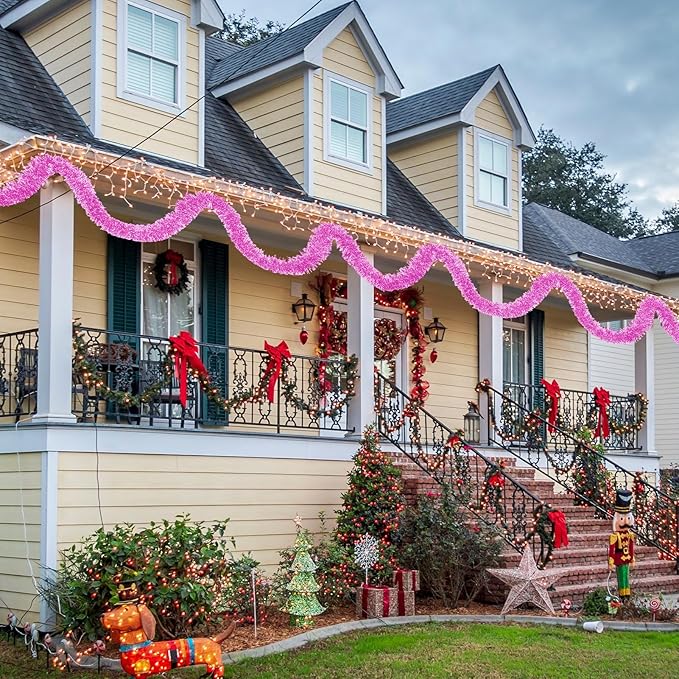 25 Feet Metallic Twist Tinsel Garland - Image 7