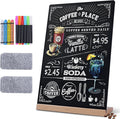 8 x 12 Chalkboard Sign, Reusable Double Sided Small Chalkboard Signs by BIHAIT