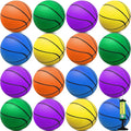 15Pcs 6" Mini Basketball Balls Bulk Small Basketball Set, PVC Small Basketball by Oleitodh