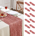 Cheesecloth Table Runner 10FT Long Boho Gauze Table Runner Rustic Sheer Runner by AGIRL