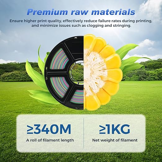 FLASHFORGE Rapid PLA 1.75mm Rainbow Candy, 500mm/s High Speed Printing - Image 6