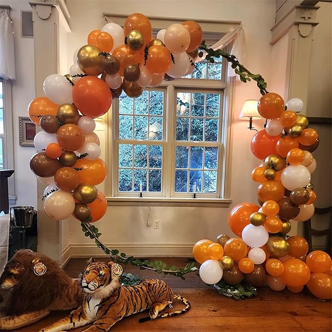 Orange Brown Balloons Set - Image 4
