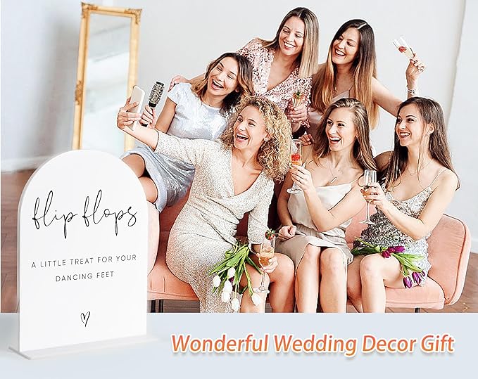 Wedding Flip Flops for Guests Sign, Wedding Dance Floor Props, Bridal Shower - Image 5