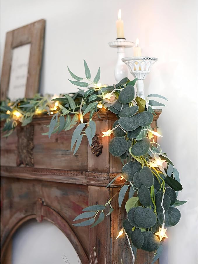 FiveSeasonStuff Woodland Whispers: Rustic Willow and Eucalyptus Garlands - Image 5