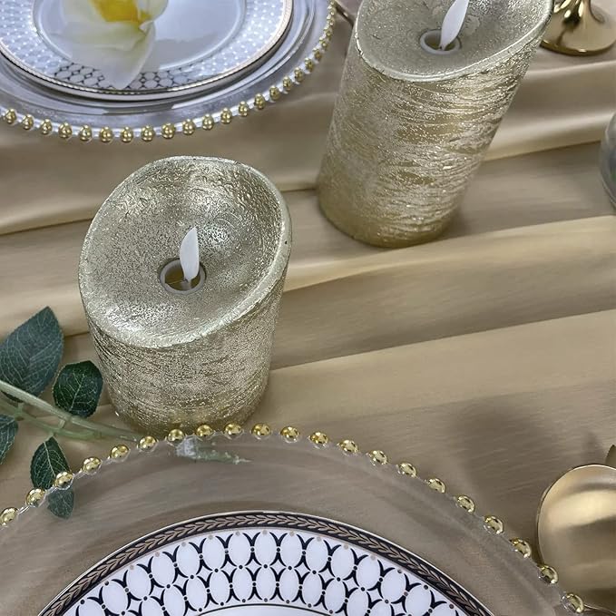 EHLDekol 10 Packs Chiffon Table Runners 27 x 120 inches Romantic Sheer Wedding - Image 5