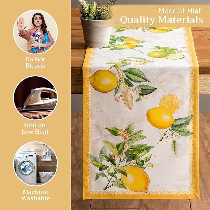 Maison d' Hermine Table runner 100% Cotton Single Layer Table Runners 72 inches - Image 3