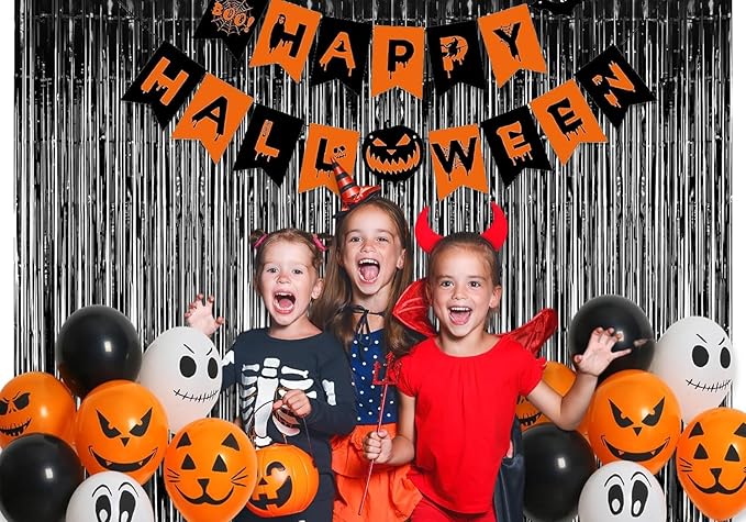 Foil Fringe Curtain Halloweens Party Decorations - Image 9