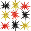 Black Red Gold Star Balloons by Adorely