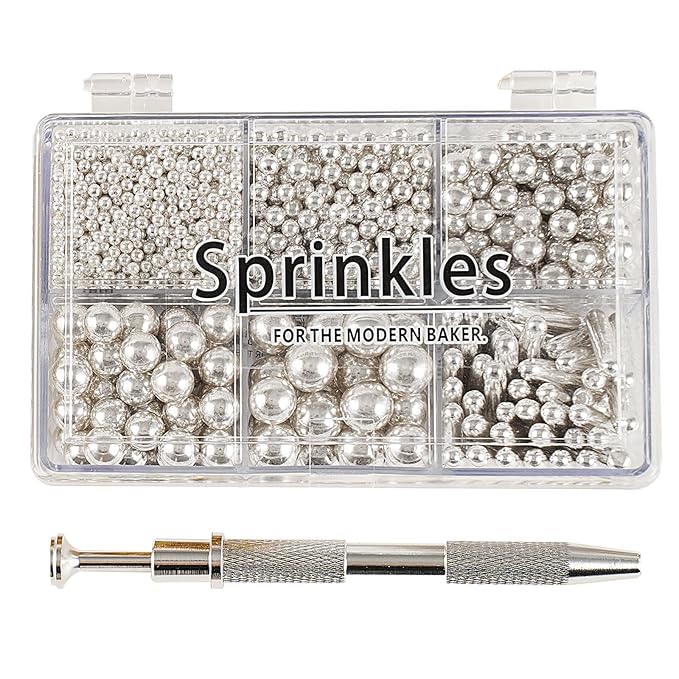 Kasvan silver Mix Sugar Sprinkles by KASVAN