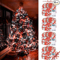 Red and White Bttery Operated Christmas Lights, 4 Pack Fairy Lights Battery by BOSSERN
