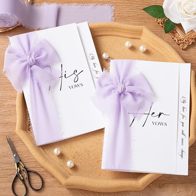 DORIS HOME Light Purple Chiffon Ribbon - Image 4