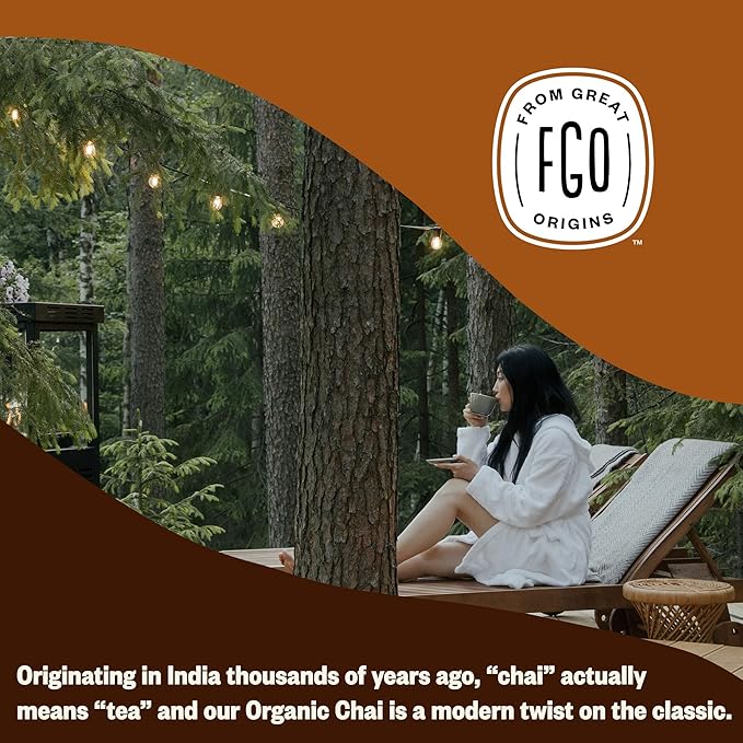 FGO Organic Chai Tea, 4 Ounce Loose Leaf, Resealable Bag, Packaging May Vary - Image 6