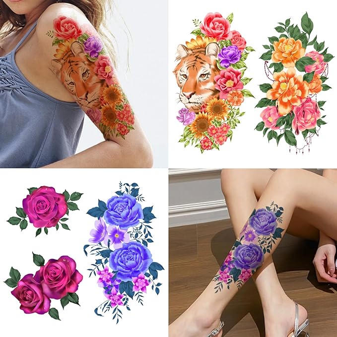 Yazhiji 49 Sheets Temporary Tattoos - Image 4