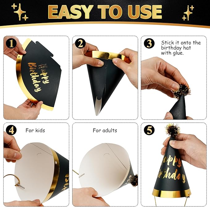 34 Pcs Birthday Party Hats - Image 5