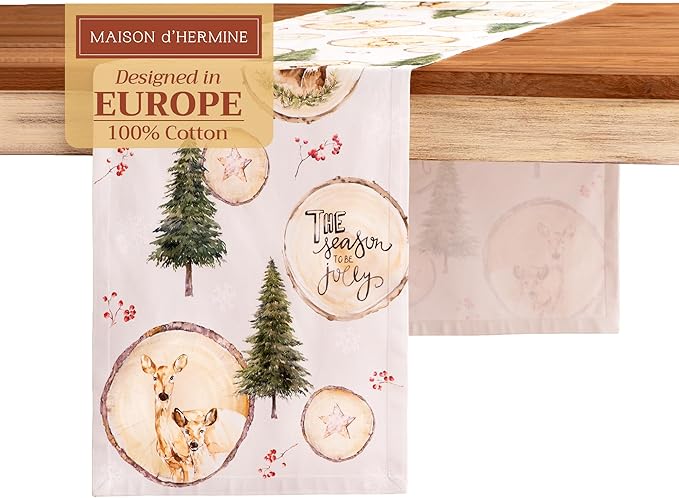 Maison d' Hermine Table Runner 100% Cotton Single Layer Table Runners 108 by MaisondHermine