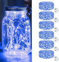 kolpop 6 Pack LED Fairy Lights Battery Operated, Mini Twinkle String Lights by kolpop