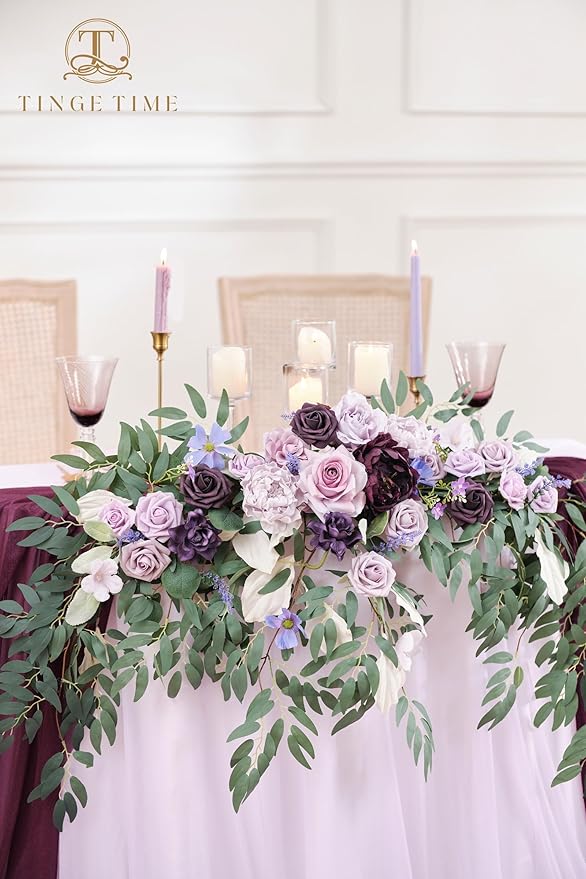 TINGE TIME Artificial Sweetheart Flower Swag - Image 4