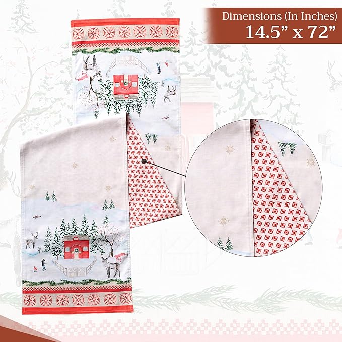 Maison d' Hermine Table Runner 100% Cotton Double Layer Table Runners 72 inches - Image 4