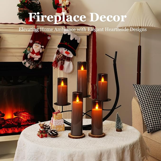 Amagic Grey Flameless Candles - Image 2
