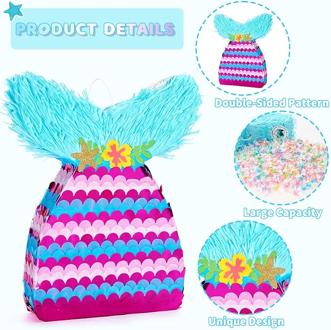 WERNNSAI Mermaid Piñata - Image 4