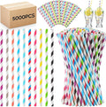 Eaasty 5000 Pcs Colored Paper Straws Bulk Disposable Striped Drinking Paper by Eaasty