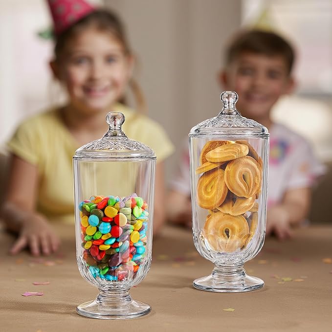 2 Pack 24oz Clear Glass Candy Jars - Image 5