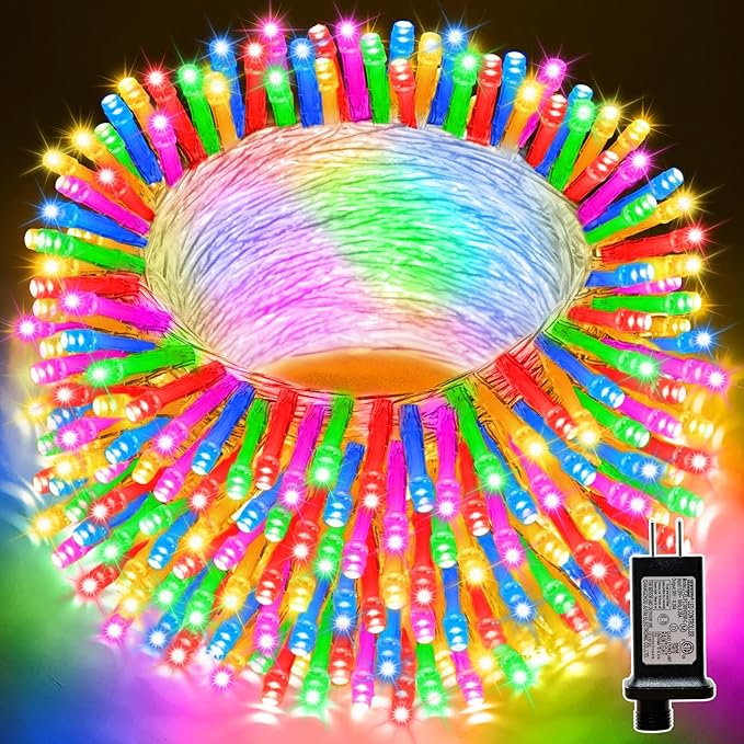 LAMPHOME Colorful String Lights, 66 ft 200 LED Pastel Easter Lights 11 Modes by ULL