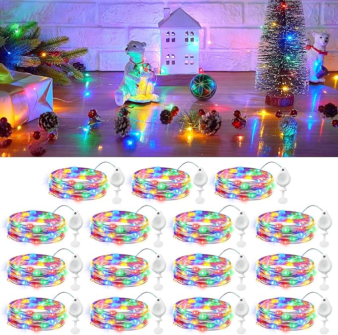 Brightown 14 Pack Multicolor LED Fairy Lights Battery Operated String Lights - Image 7