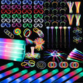 272 PCs Glow Party Supplies, 24 Foam Glow Sticks, 24 LED Glasses and 200 Glow by FaithSooc