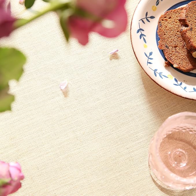 patdrea Designer Small Beige Tablecloth - Image 6