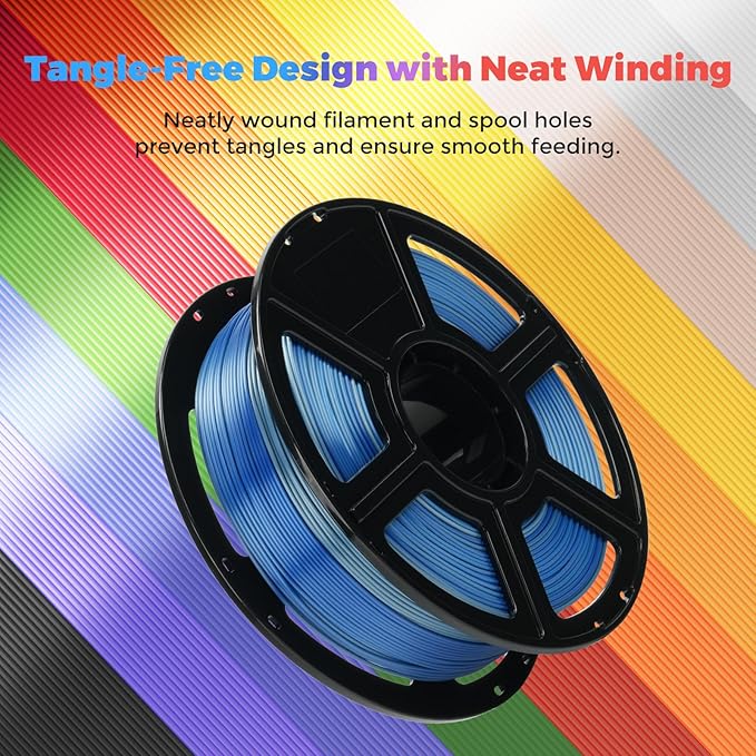 FLASHFORGE Silk Dual Color Filament, Smooth Color-Changing 3D Printer Filament - Image 6