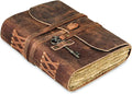 Leather Journal with Lined and Unlined Deckle Edge Paper 8x6 inch and Vintage by KomalsPassionLeather