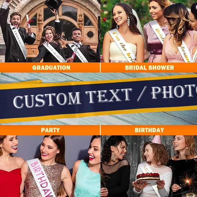 Custom Sash, Personalized Birthday Sash - Image 6