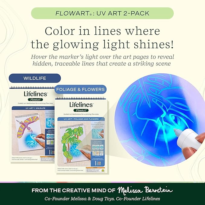 Lifelines FlowArt Activity Pad, UV Art 2-Pack - Image 2