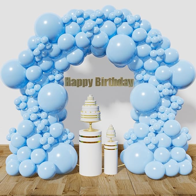 KAWKALSH Baby Blue Balloon Arch Kit 111Pcs 18 12 5 Inch Latex Party Balloons by %E7%AB%8B%E5%8D%B3%E8%B4%AD%E4%B9%B0
