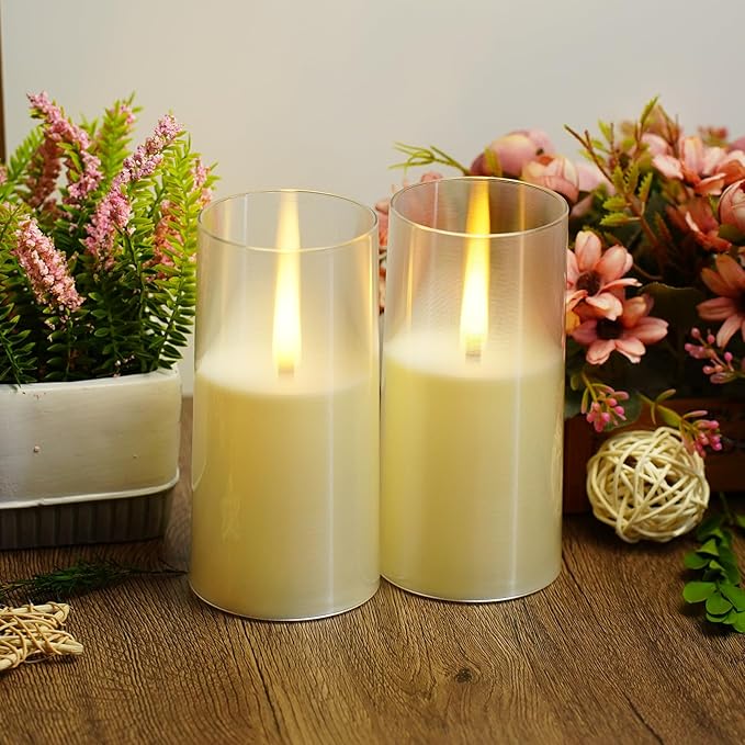 Flameless LED Candles, Upgraded Realistic Flickering Pillar Battery Operated - Image 4