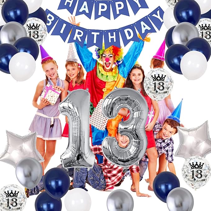 13th Birthday Decorations for Boys Girls, 13th Birthday Party Supplies - Image 5
