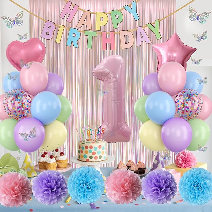 Pastel 1st Birthday Party Decorations - Image 4