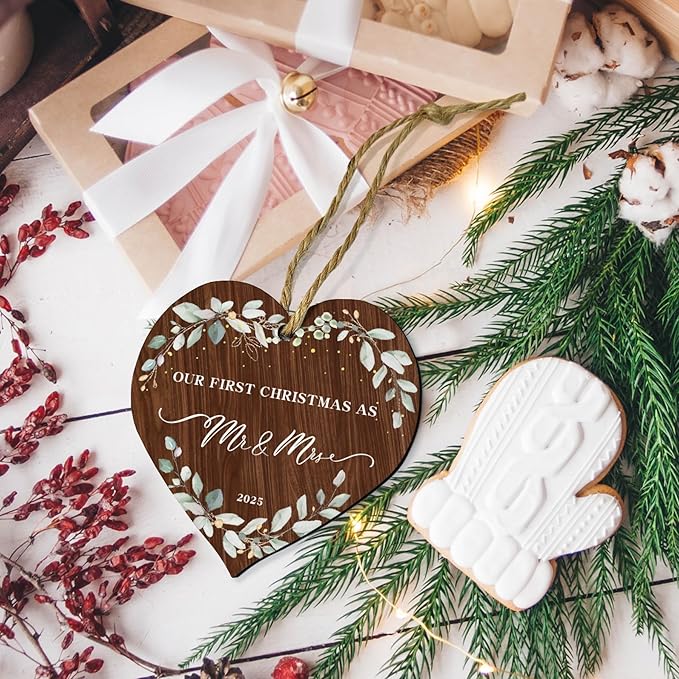2025 First Christmas Married Ornament, First Year as Mr and Mrs Christmas - Image 9