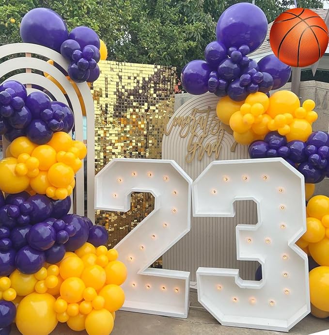 Paready Purple & Yellow Balloons Set - Image 5