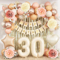 Beige 30th Birthday Decorations by KAINSY