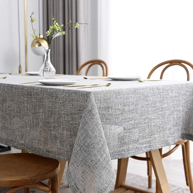 maxmill Flaxy Faux Linen Table Cloth - Image 2