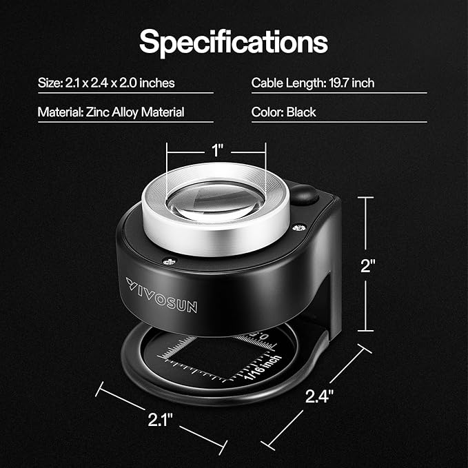 VIVOSUN 30X Rechargeable Loupe Magnifier - Image 2