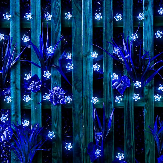 100 LED Light Up Flowers String Lights - Image 5