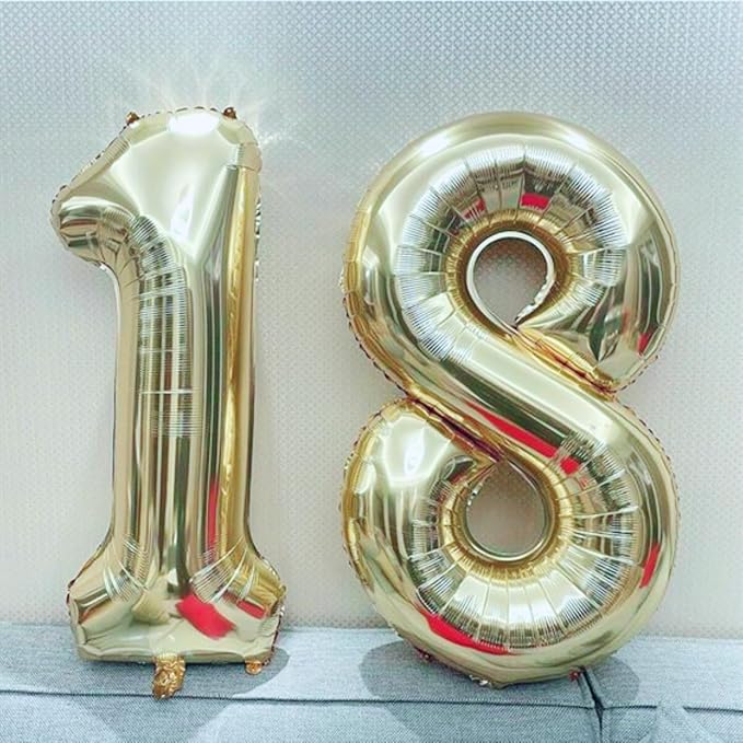 40 Inch Numbers 1 Light Gold Large Balloon Digital 1 - Image 7