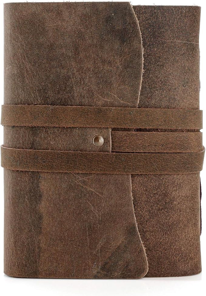 Handmade Leather Journal | Writing Diary | Bound Daily Notepad by KomalC