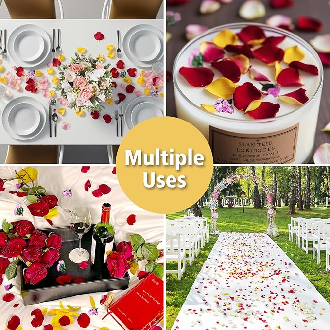 20+ Cups Real Dried Flower Petals, Biodegradable Wedding Flower Confetti - Image 6